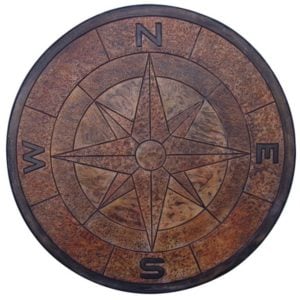 Concrete Stamps - Compass Rose Medallion-4 Ft Diameter