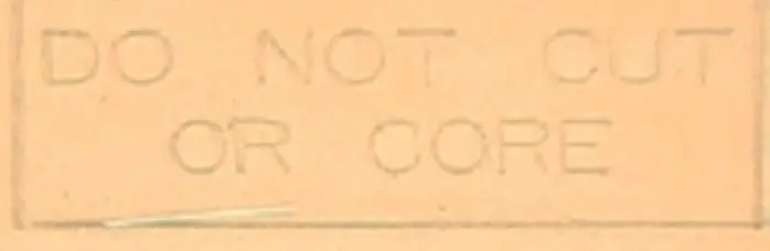 Post Tension Warning- “Post Tension Slab & Ftg. Do Not Cut Or Core.”
