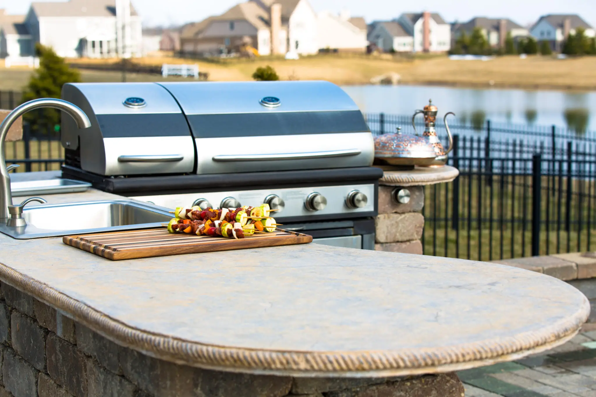 Concrete is the Perfect Material to Create a Stunning Outdoor Kitchen