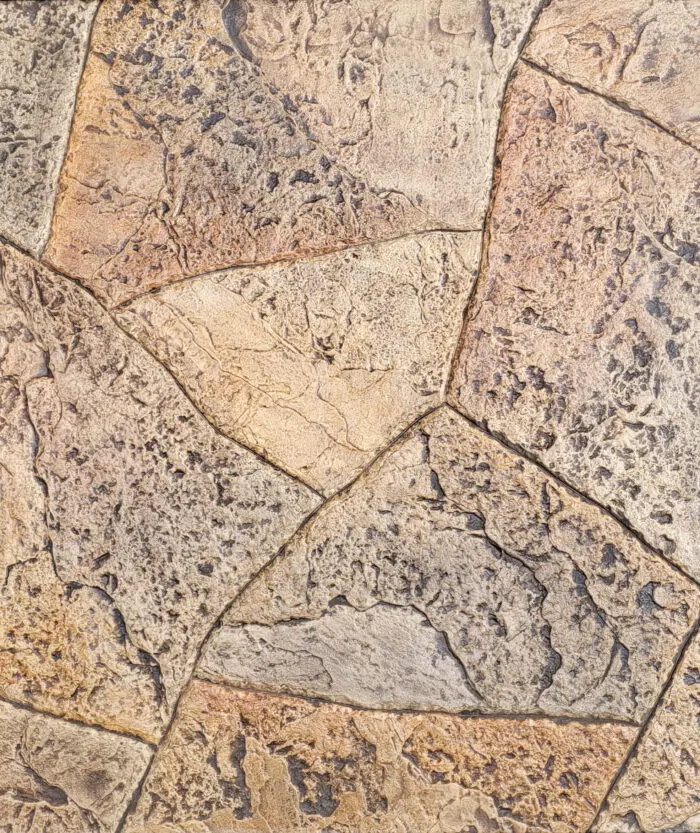 Inca Flagstone- Hammered Edge Seamless Magnetic Concrete Stamp Set