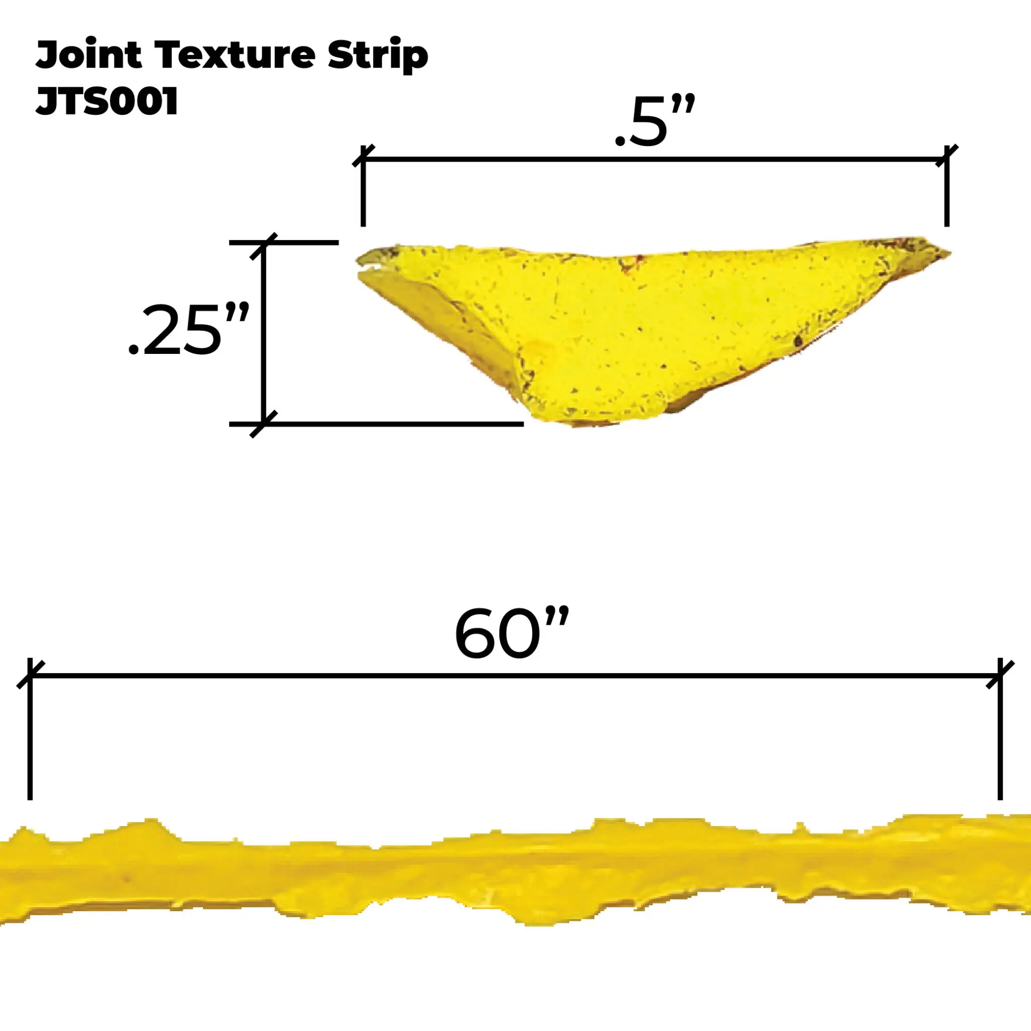 Joint Texture Strip Thin (1/2" Wide)