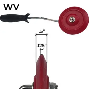 Touch up wheel-V Groove