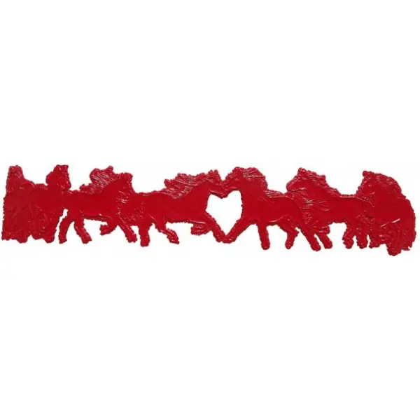 Wild Mustangs Border Art Concrete Stamp - Image 3