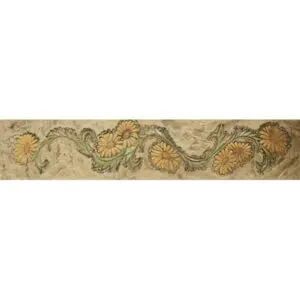 Daisy Garland Border Art Concrete Stamp