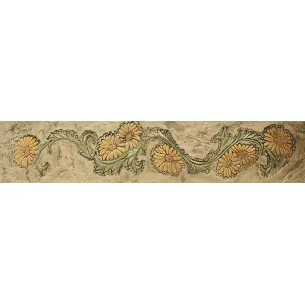 Daisy Garland Border Art Concrete Stamp