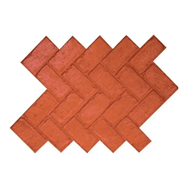 Herringbone Used Brick Concrete Stamp - Image 3