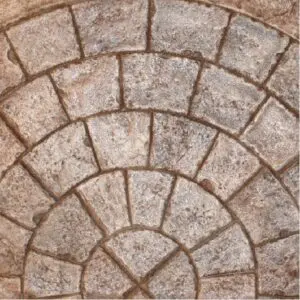 9 Ft. Dia. Radius Cobble Stone Concrete Stamp