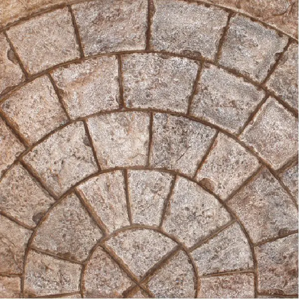 9 Ft. Dia. Radius Cobble Stone Concrete Stamp