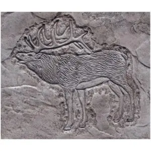 Wildlife Series-Elk Concrete Stamp