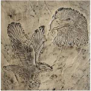 Wildlife Series-Set of 2 Eagles Concrete Stamp