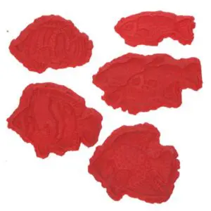 Aquatic Series-Set of 5 Fish facing Right Concrete Stamp