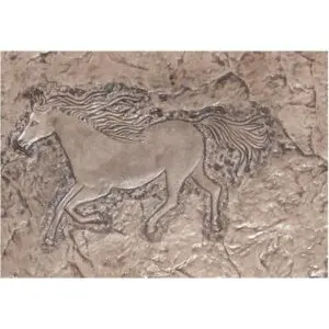Equestrian Series-Horse facing left Concrete Stamp