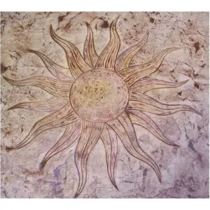 Proline Flaming Sun Concrete Stamp