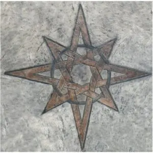 Celtic Star-5.5 Ft Diameter Concrete Stamp