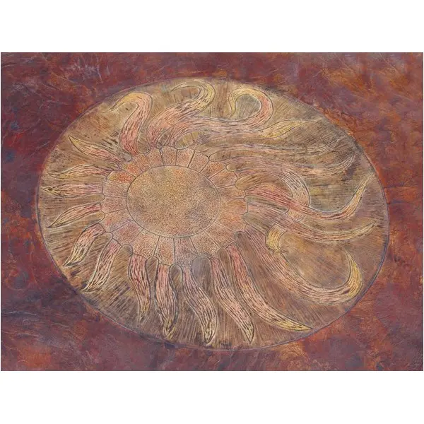 Solar Flare-6 Ft Diameter Concrete Stamp