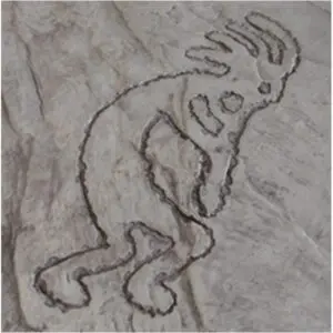 Seamless Design Kokopelli Concrete Stamp