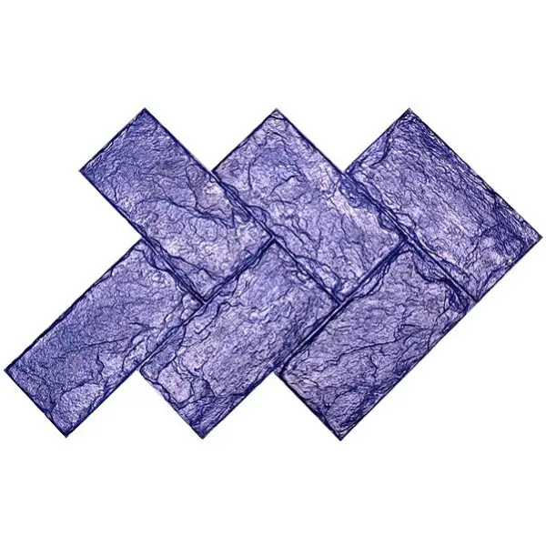 Herringbone Belgium Slate 8 X 16 Inch Tile Concrete Stamp - Image 3