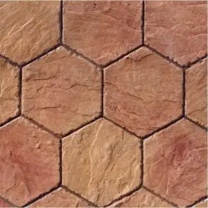 Concrete Stamp 12" Hexagon Italian Slate Concrete Stamp