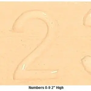 Numbers Concrete Stamp