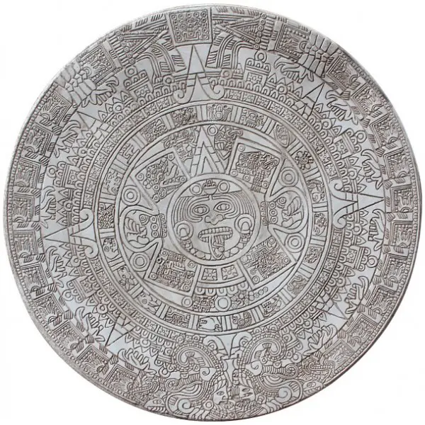 Aztec Calendar Table Top Mold Concrete Stamp