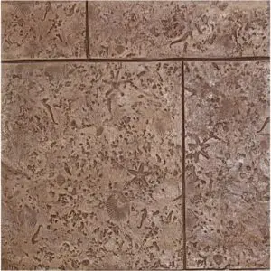 24" x 24" Coquina with Shells Tile Concrete Stamp