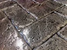 Herringbone Old Cobble Stone Thin Joint Concrete Stamp