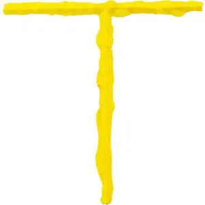 Joint Texturing Strip T Shape Yellow (1/2" Wide) Concrete Stamp
