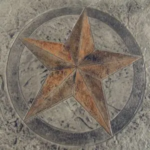 Five Point Star-40" Diameter Concrete Stamp