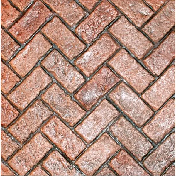 Herringbone Old Cobble Stone Wide Joint Concrete Stamp