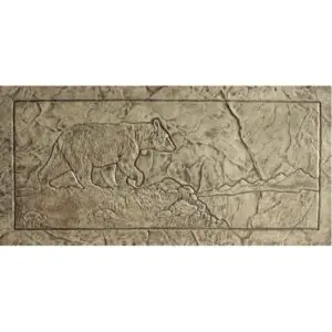 Seamless Design Bear Landscape Concrete Stamp