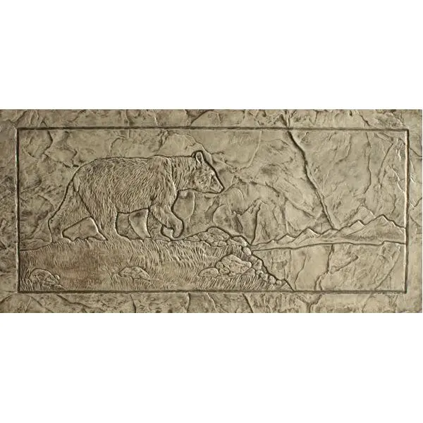 Seamless Design Bear Landscape Concrete Stamp