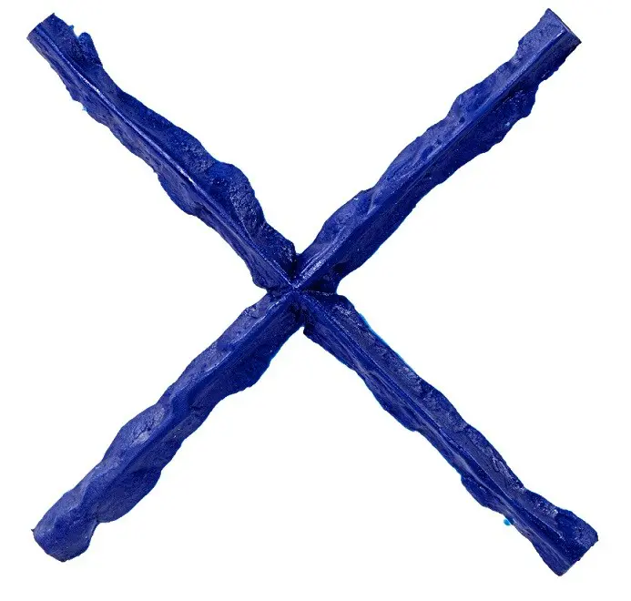 Joint Texturing Strip X Shape Blue (1" Wide) Concrete Stamp