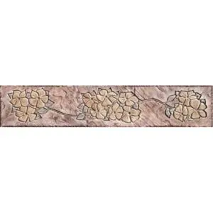 Hawaiian Flower Border Art Concrete Stamp