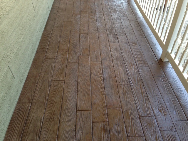 wood plank concrete stamps