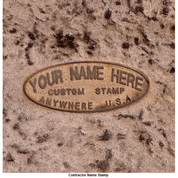 Concrete Stamp Custom Name Stamp