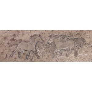 Concrete Cement  Horse Stallion 11" Stamp Texture Mat Inlay BORDER ART New 