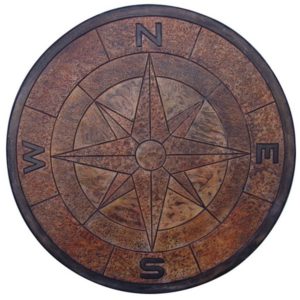 Concrete Stamps - Compass Rose Medallion-4 Ft Diameter