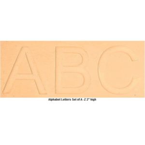 Concrete Stamps - Alphabet Letters Set of A-Z 2" High