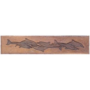Concrete Stamps - Dolphins Border Art
