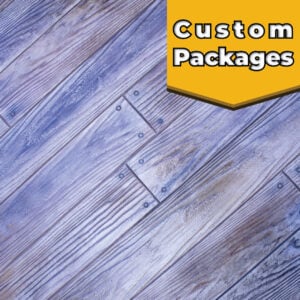Boardwalk 6" Wood Plank With Nails Custom Package