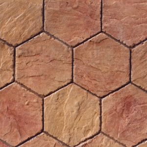 Concrete Stamps - 12" Hexagon Italian Slate Package
