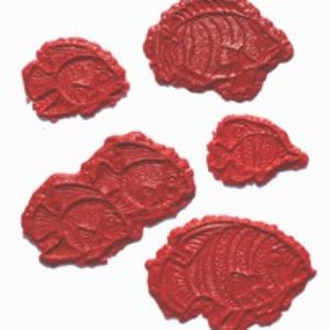 Concrete Stamps - Aquatic Series - Set of 5 Fish facing Left