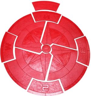 Concrete Stamps - Compass Medallion-6 Foot Diameter-10 Piece Set