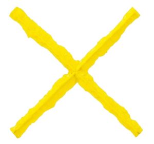 Concrete Stamps Joint Texturing Strip X Shape Yellow (1/2" wide)