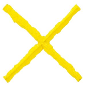 Concrete Stamps Joint Texturing Strip X Shape Yellow (1/2" wide)
