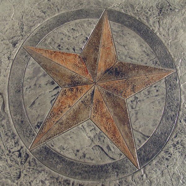 Decorative Concrete Stamp Five Point Star