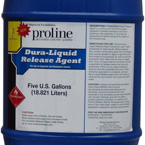 5 gallon bucket of liquid release