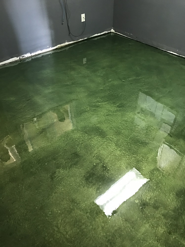 Exotic Metals in Emerald - finished floor