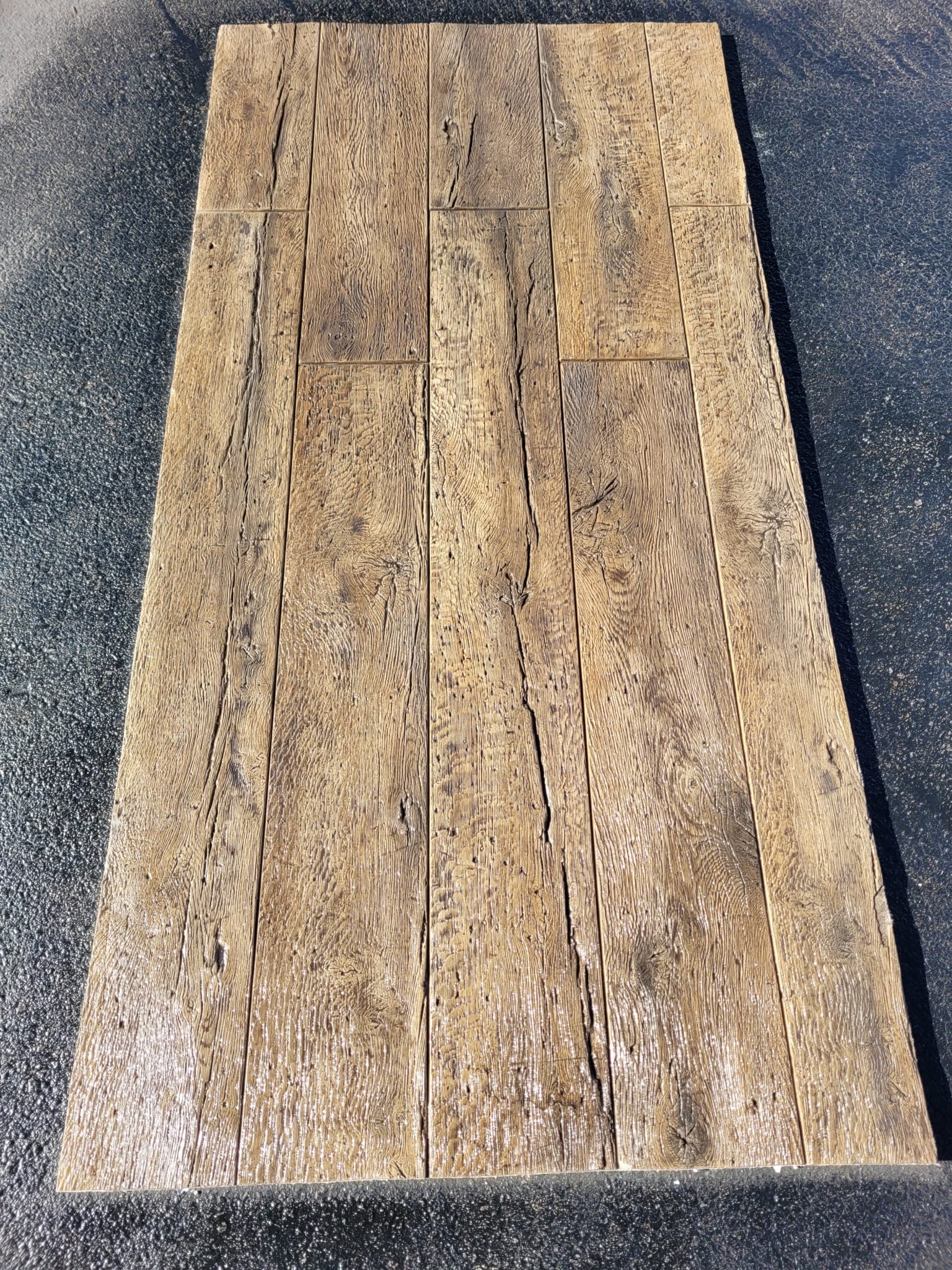 Reclaimed Timber Plank 10" Concrete SUPER Stamp