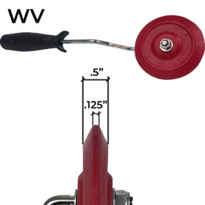 Touch up wheel-V Groove
